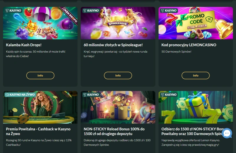 lemon bonuses page