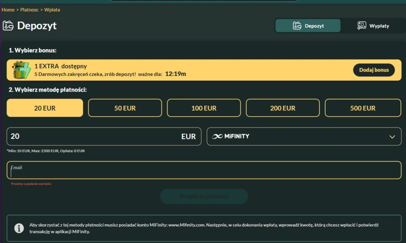 lemon deposit page